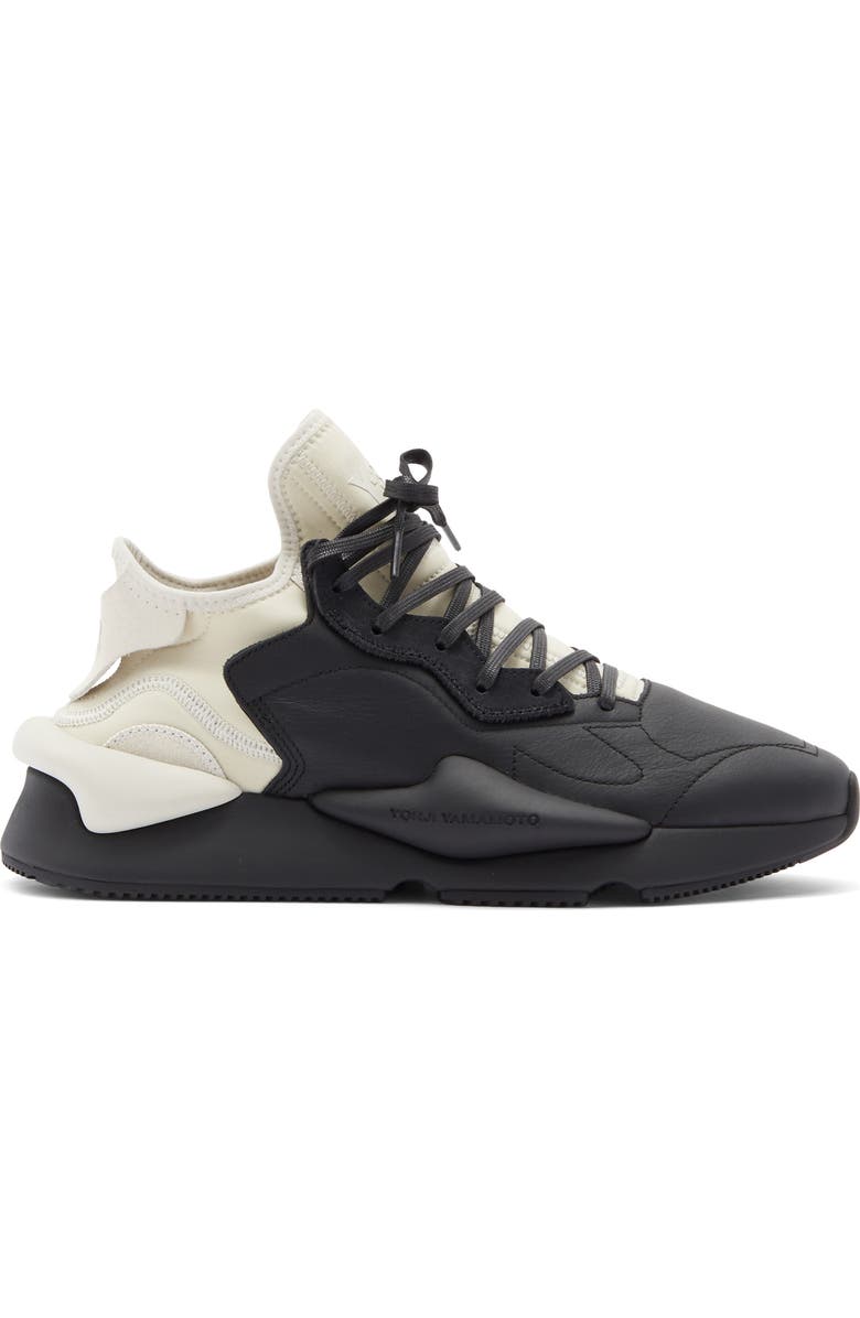 adidas Y-3 Kaiwa Sneaker, Alternate, color, Black/ Black/ Talc