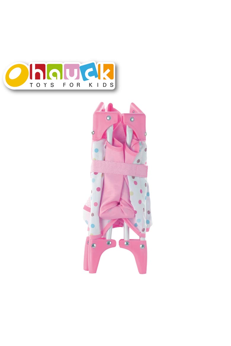 Love Heart Doll Play Yard Baby Doll Accessory Folds for Easy Storage and Travel, Alternate, color, Multicolored