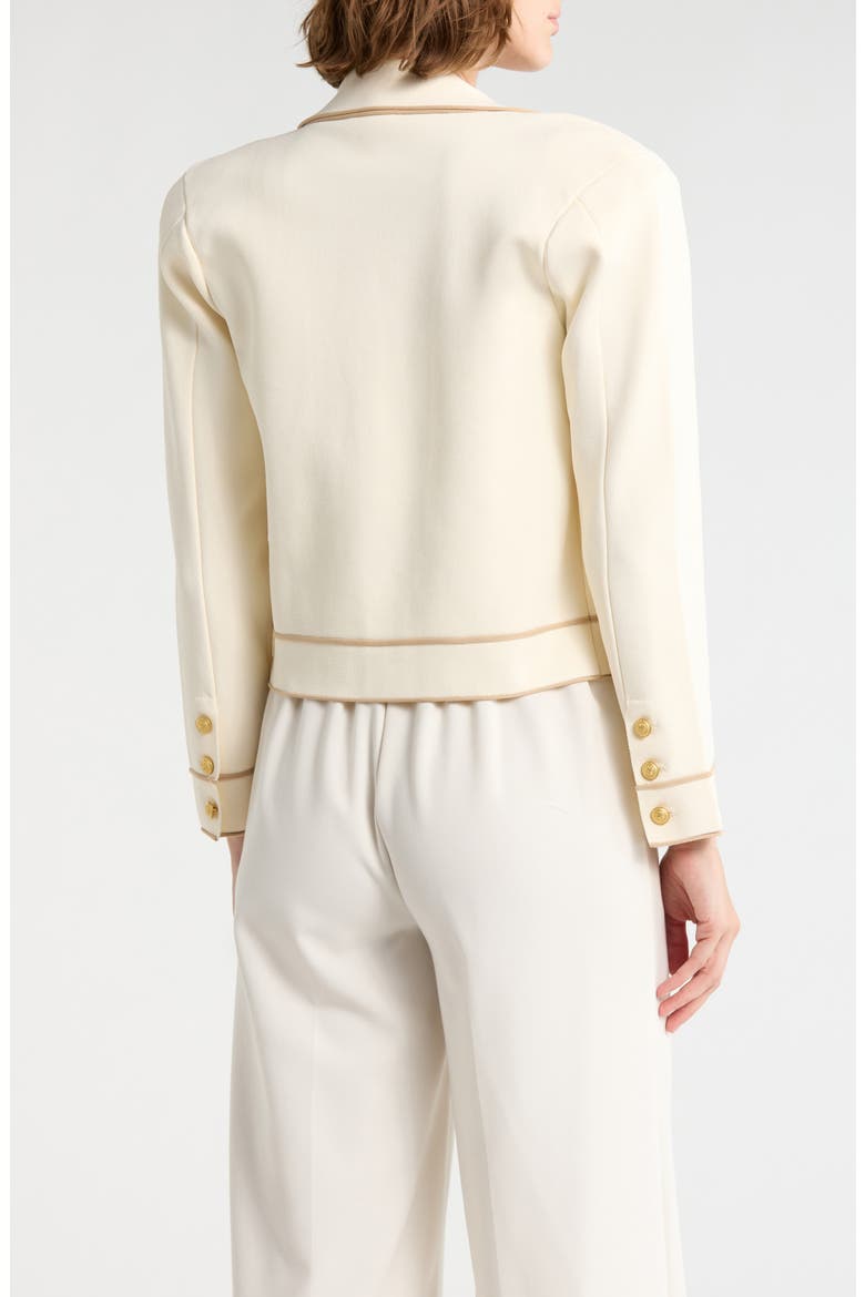 Neon Trim Cropped Cardigan, Alternate, color, VINTAGE WHITE/ALMOND