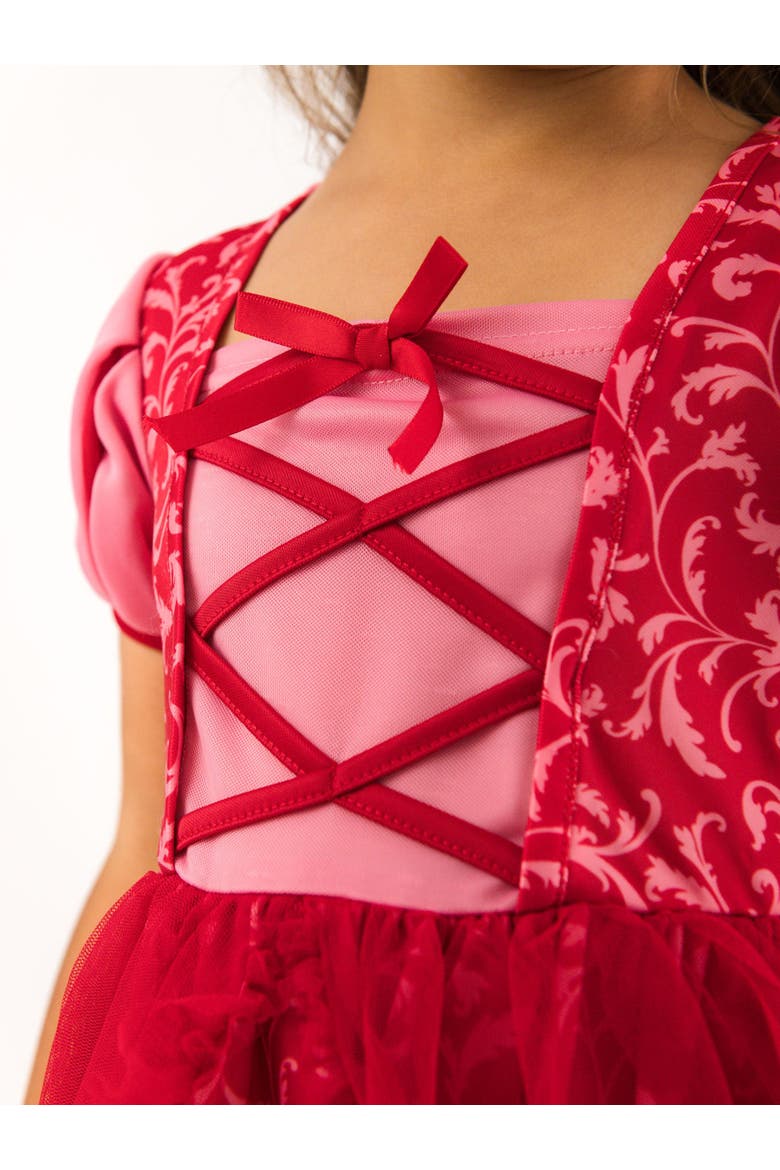 Princess Dress-Up Corset Nightgown, Alternate, color, Royal Red & Pink Princess
