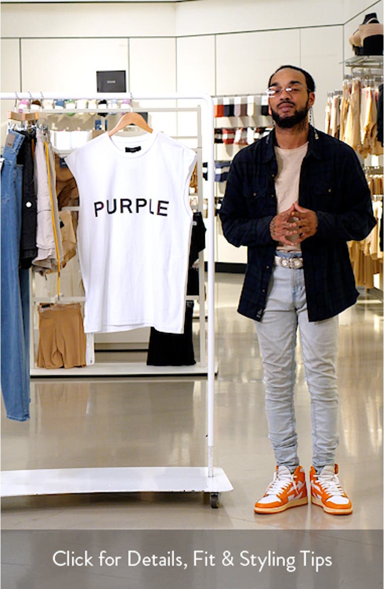 Textured Jersey Sleeveless Graphic T-Shirt, sales video thumbnail