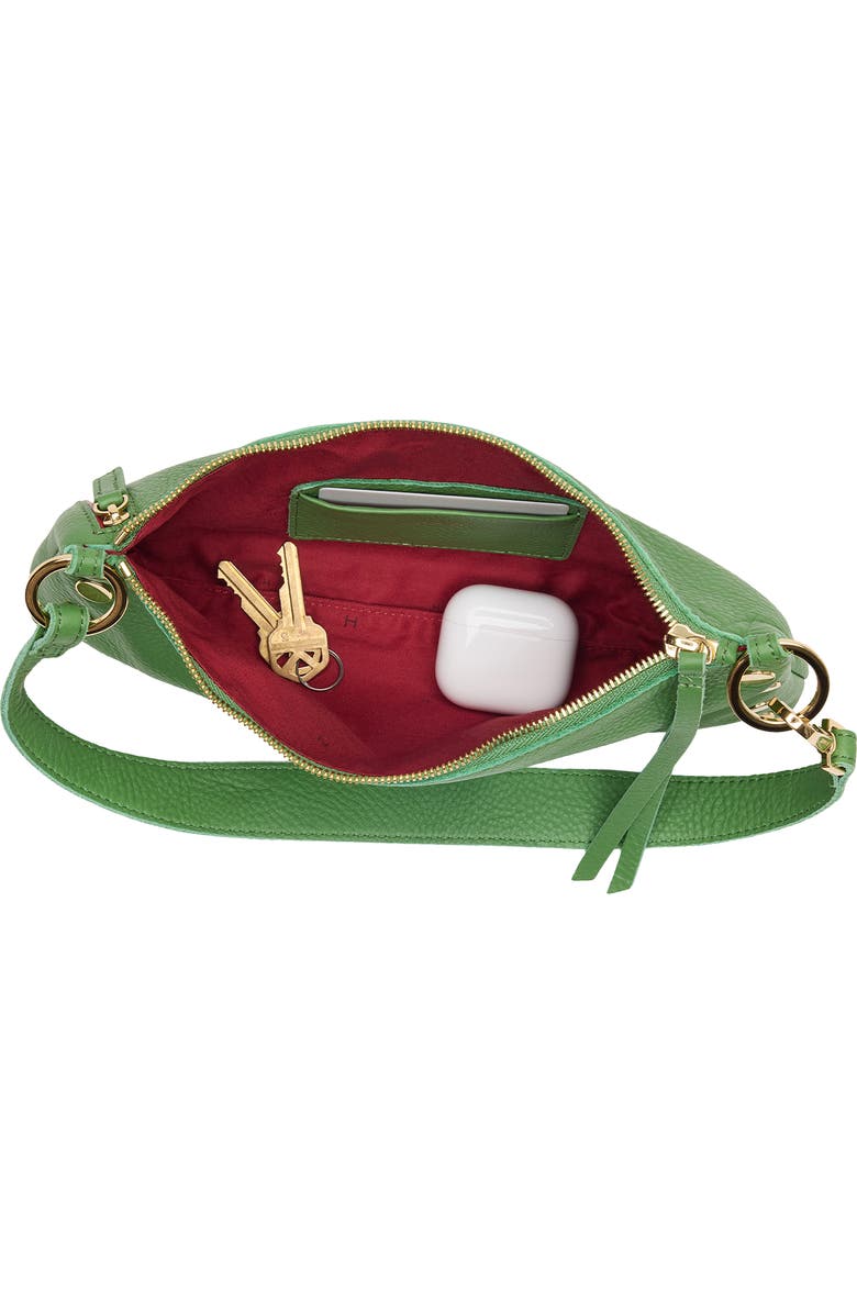 HAMMITT Kyle Leather Shoulder Bag, Alternate, color, Dill/ Gold