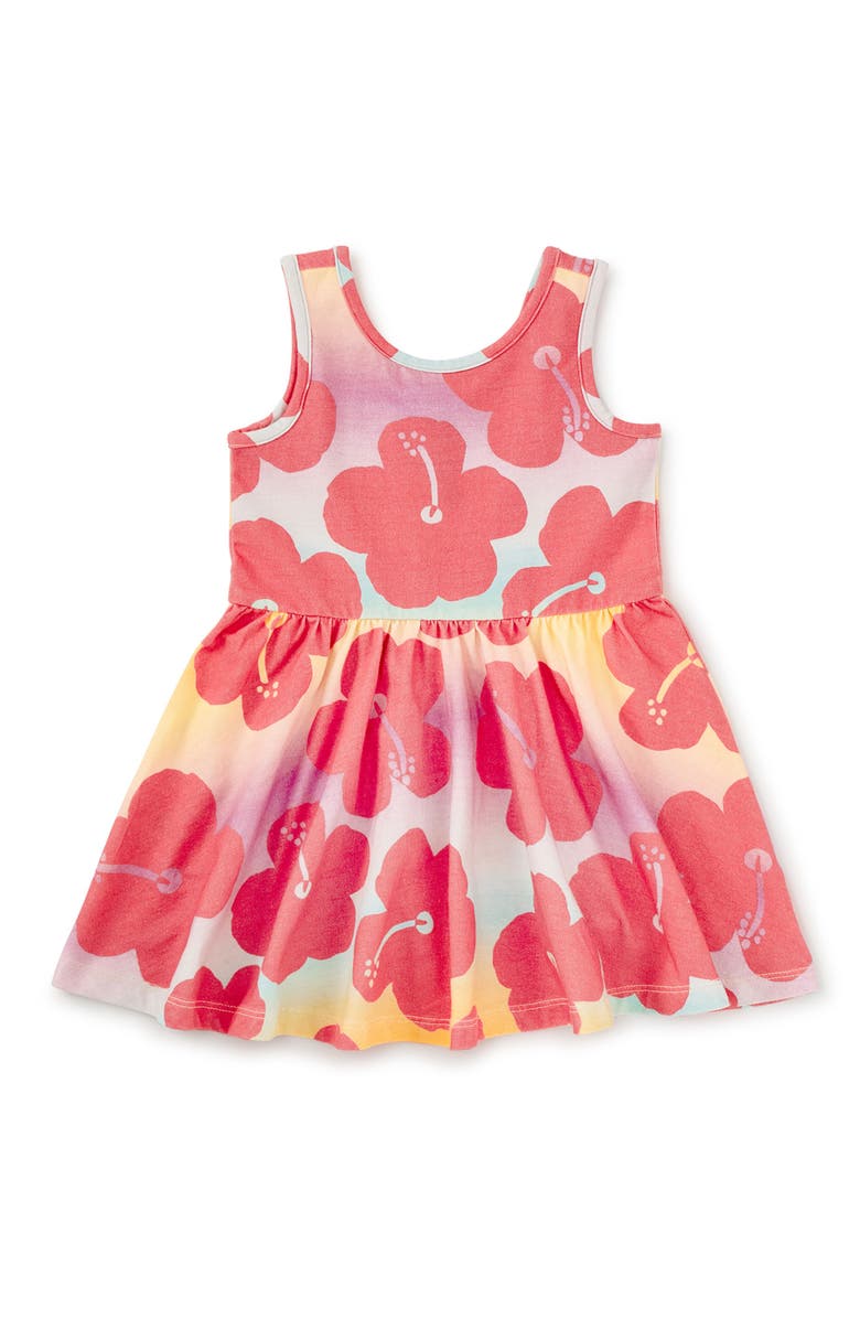 Tea Collection Sleveless Ballet Dress, Alternate, color, Rainbow Hibiscus