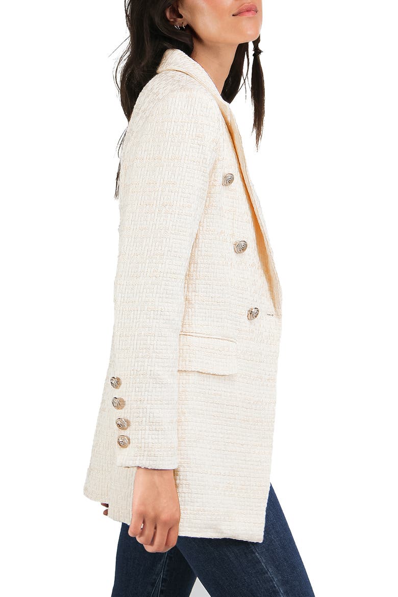 Princess Polina Tweed Blazer, Alternate, color, CREAM