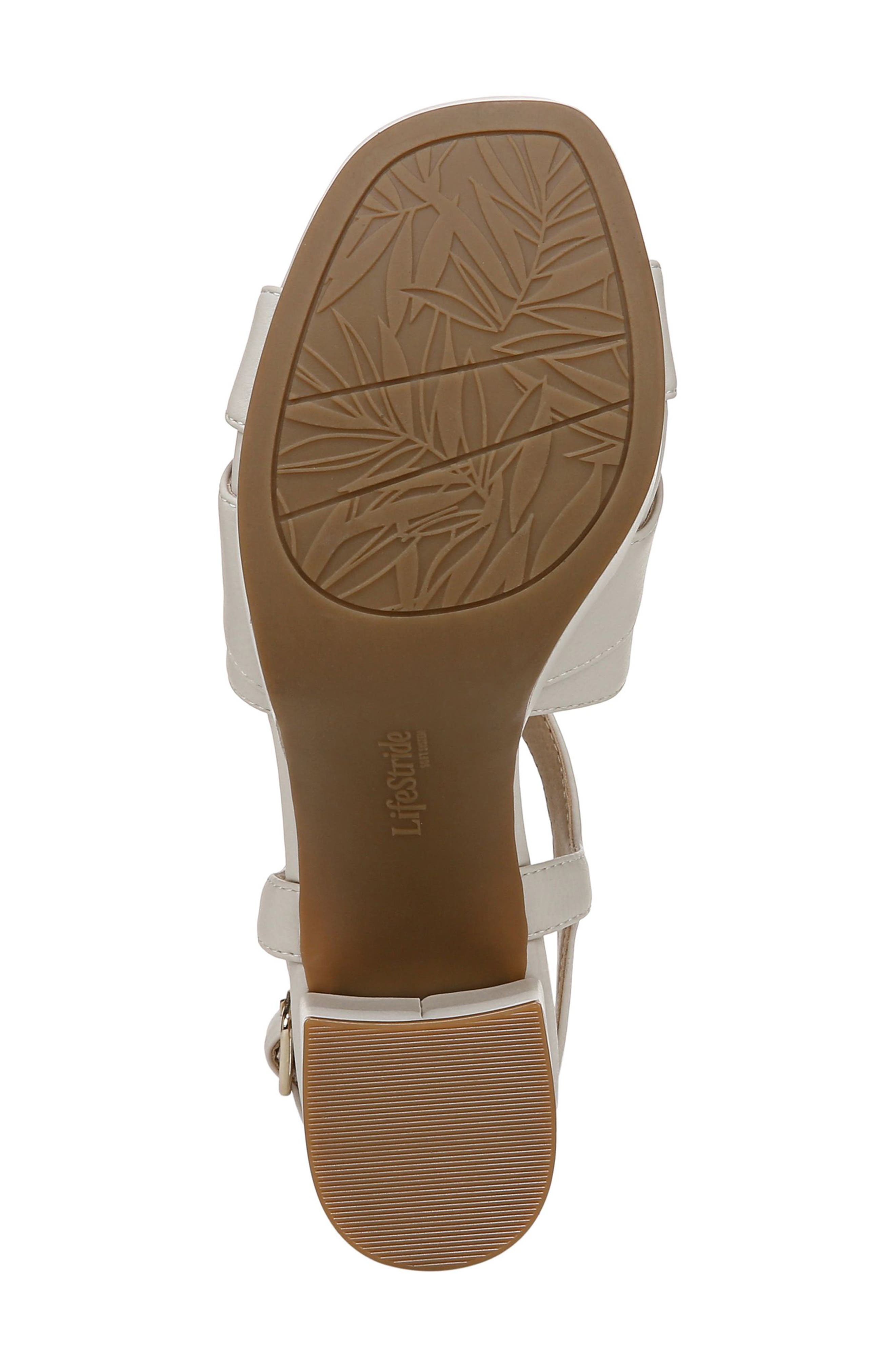 Adrianna Slingback Platform Sandal - Wide Width Available, Alternate, color, BONE