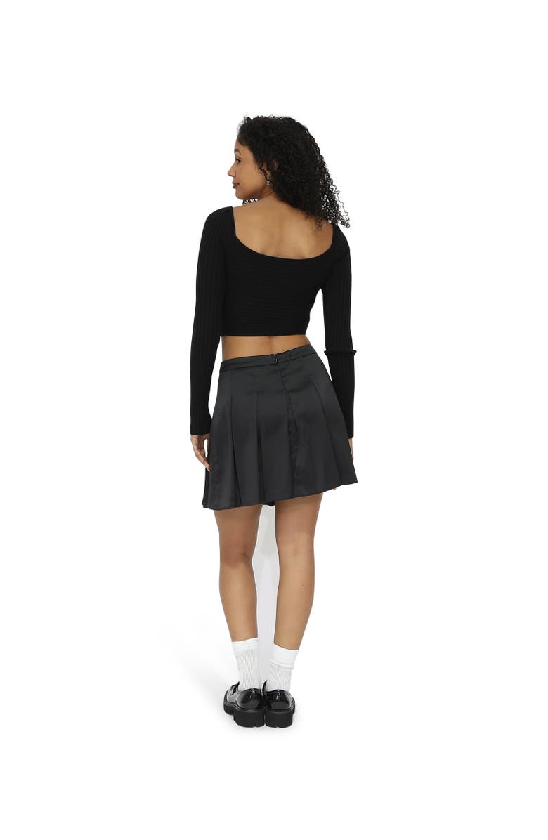 Belle & Bloom Palm Breeze Tennis Skort, Alternate, color, Black