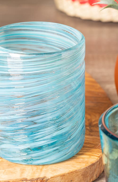 Verve Culture Handblown Glasses In Aqua