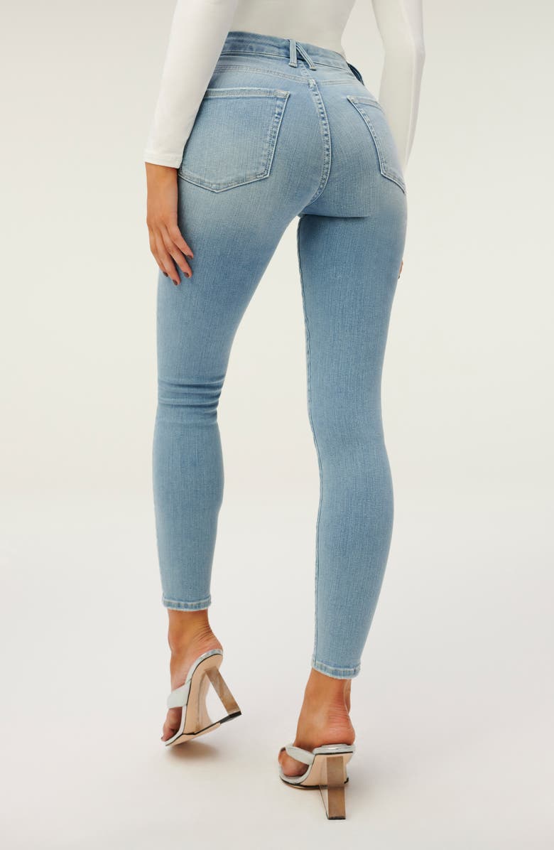 Good American Good Legs Ankle Skinny Jeans, Alternate, color, Blue629n