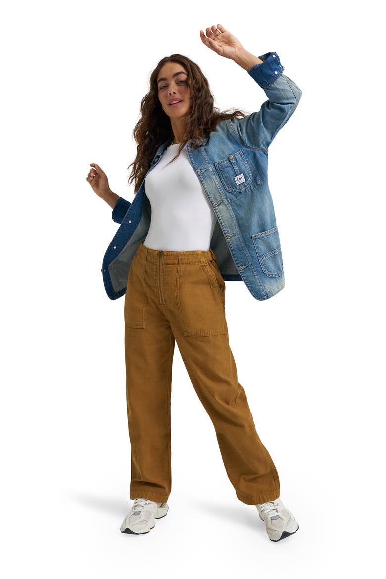 Denim Chore Jacket, Alternate, color, ACROSS THE SEA