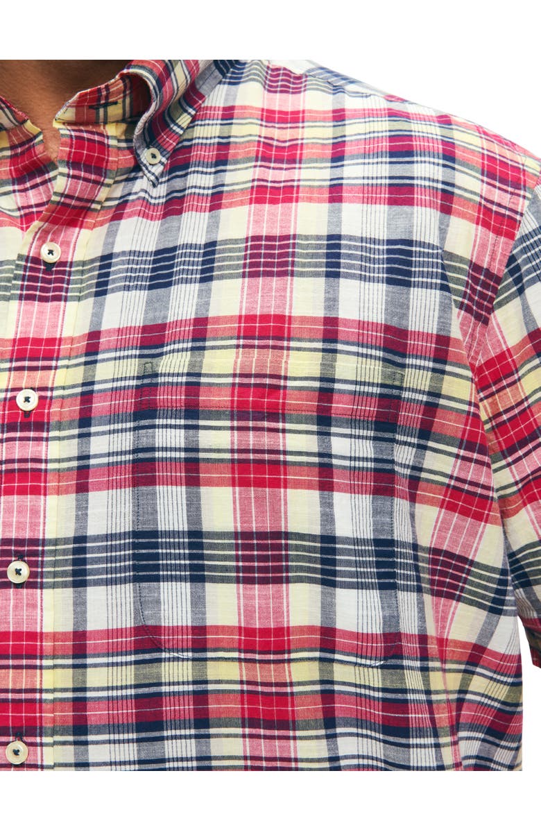 Brooks Brothers Wrinkle Resistant Madras Plaid Sport Shirt, Alternate, color, Archive Madras