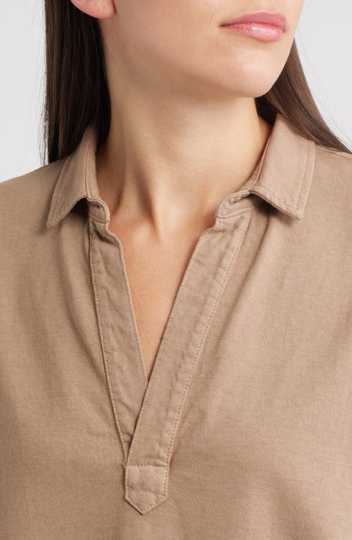 Frank & Eileen Patrick Popover Henley In Brown