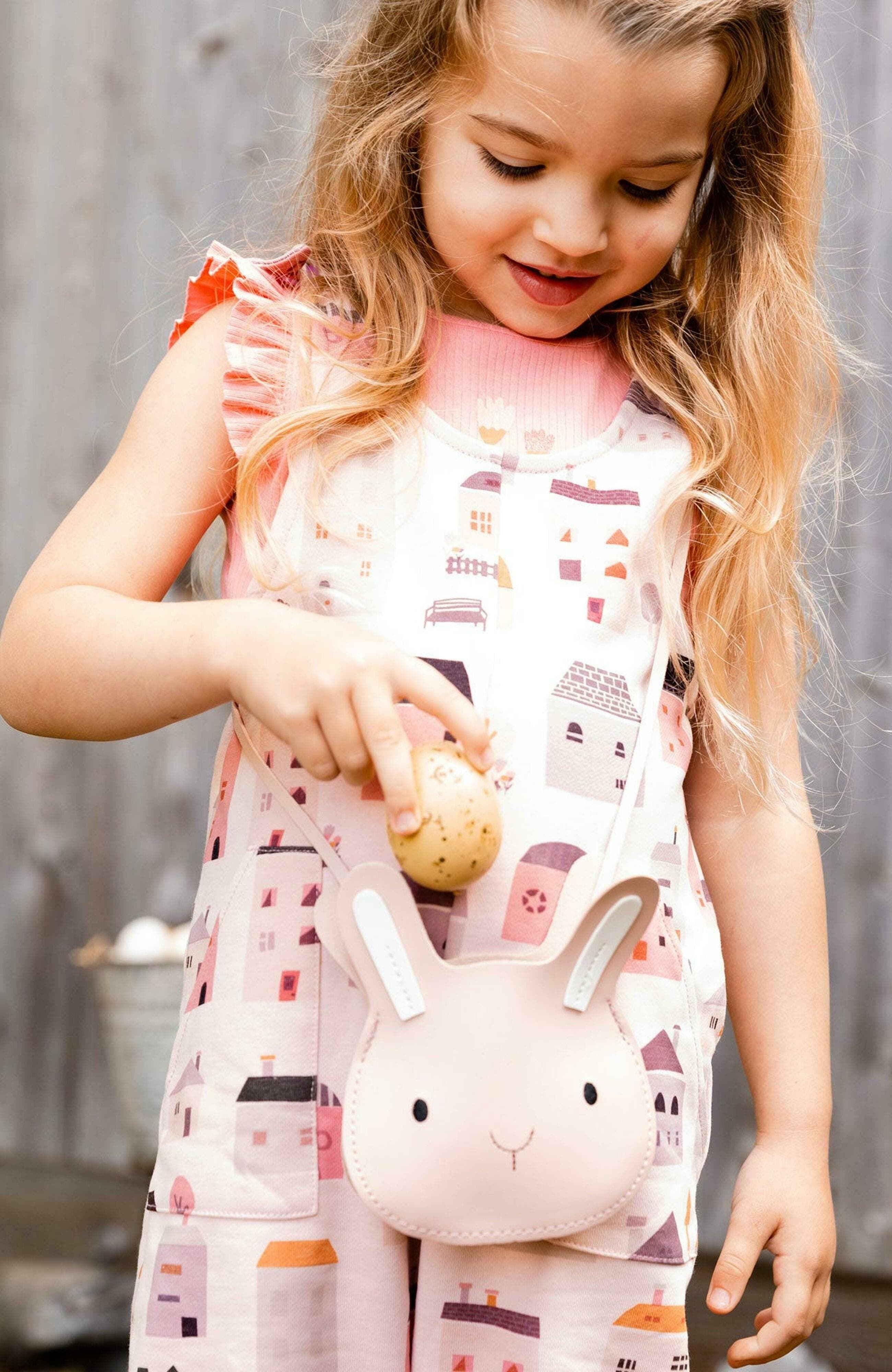 Deux par Deux Girl's Rabbit Crossbody Bag Soft Pink, Alternate, color, 