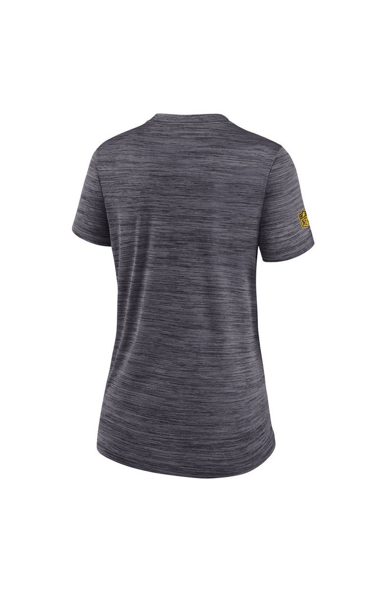 Nike Women's Nike Charcoal Pittsburgh Steelers Velocity Performance T-Shirt, Alternate, color, Charcoal