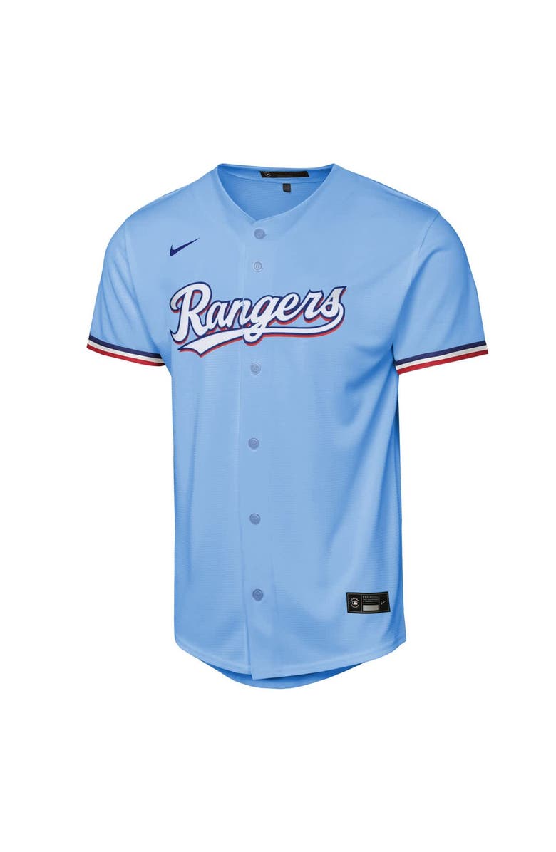 Nike Youth Nike Corey Seager Light Blue Texas Rangers Alternate Replica 2.0 Player Jersey, Alternate, color, 