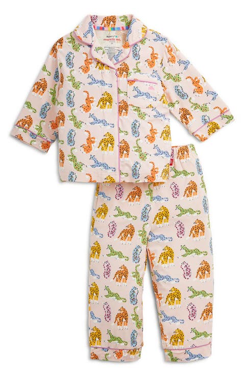 Kids' Leopard Queens Magnetic Closure Pajamas