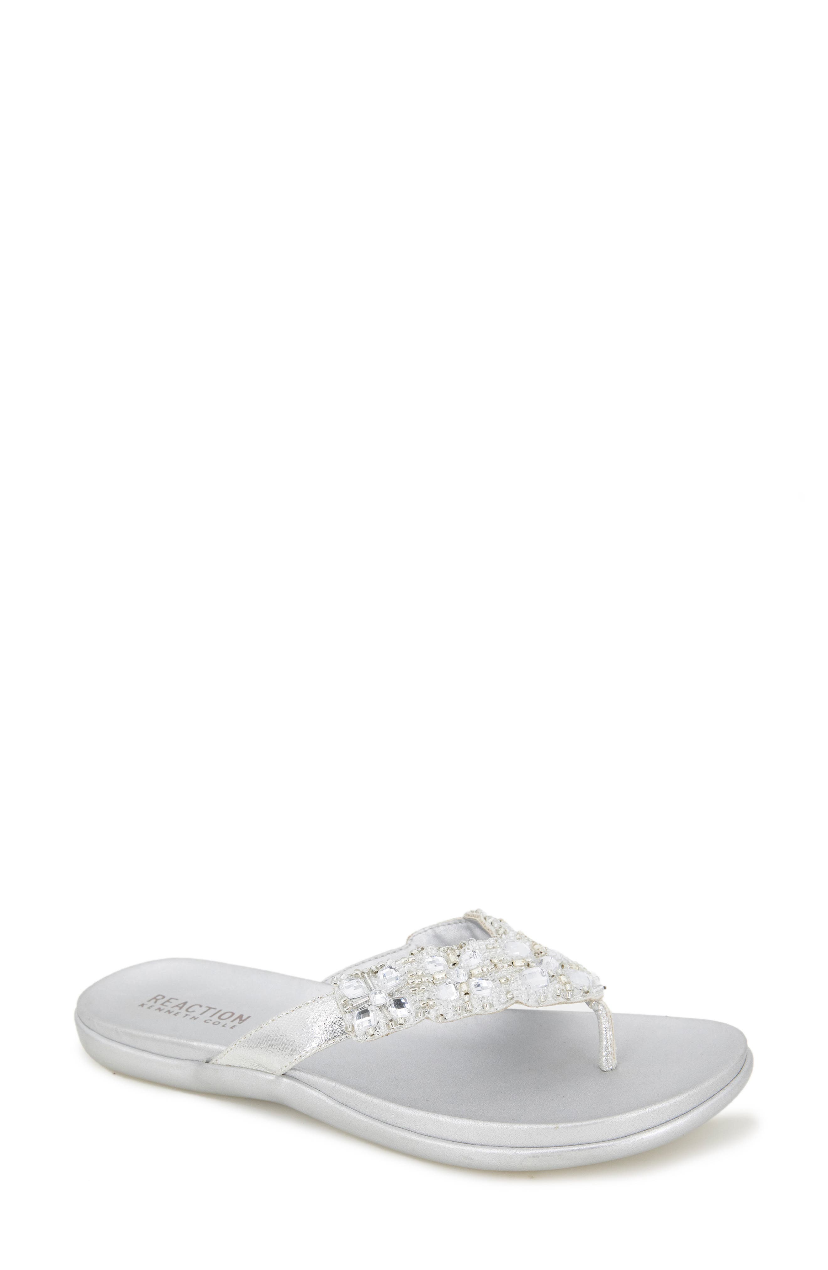 Kenneth Cole Reaction Glam-Athon Embellished Thong Sandal