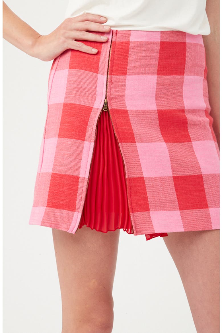 Agapanthus Zip Miniskirt, Alternate, color, TORCH/ DESERT ROSE