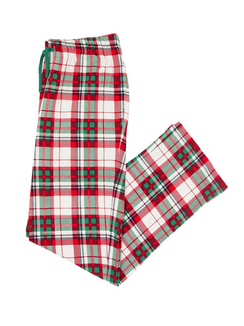 RuffleButts Modal Blend Gender Inclusive Adult Pajama Pants in Dashing Dreams Plaid 