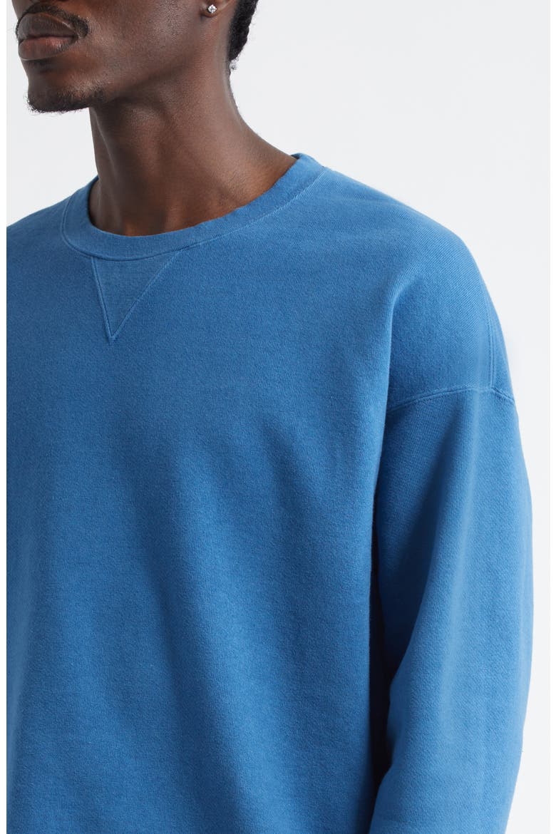 Jumbo French Terry Sweatshirt, Alternate, color, LT. INDIGO