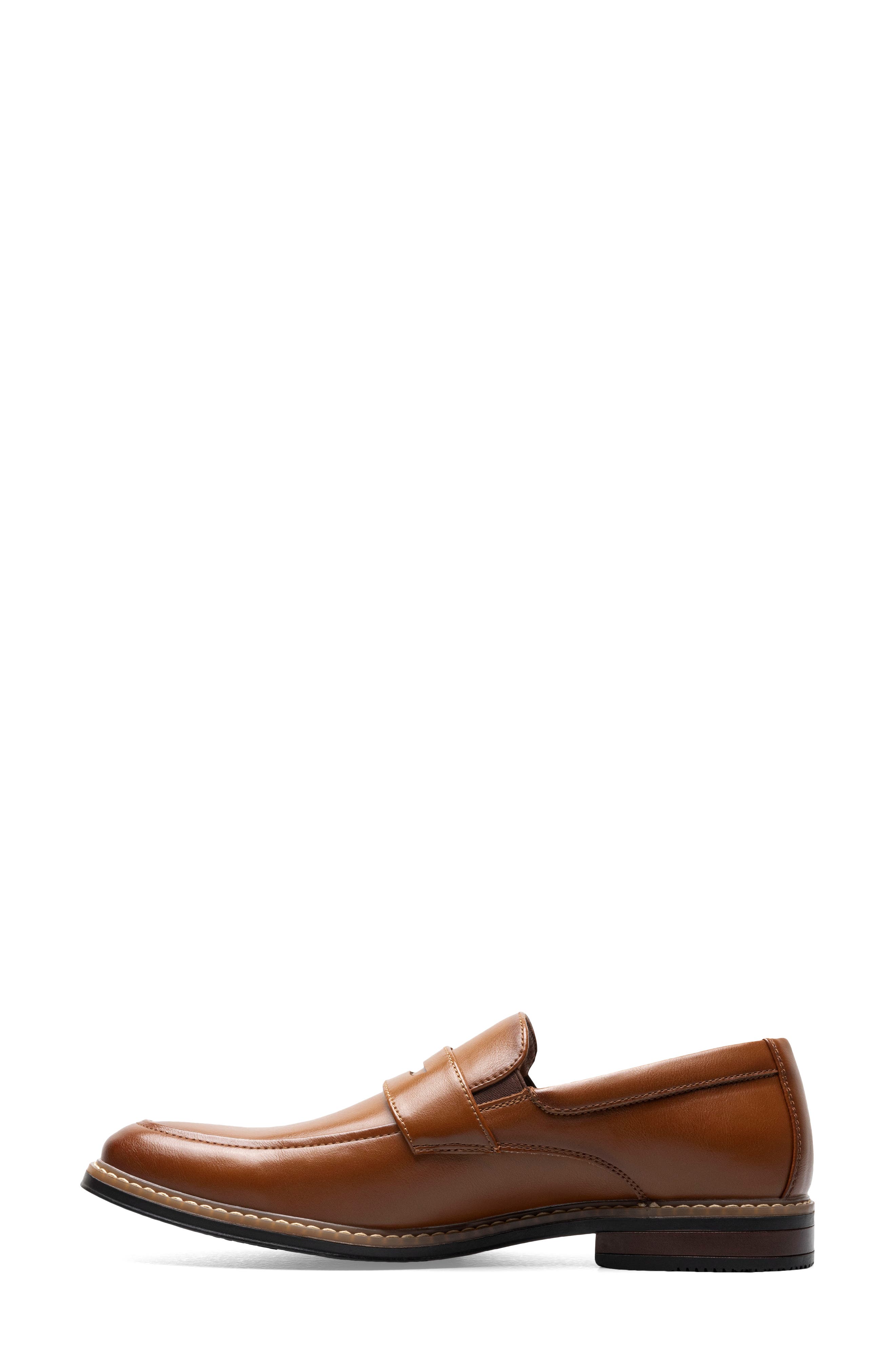 Carmelo Moc Toe Slip-On Shoe - Wide Width Available, Alternate, color, COGNAC