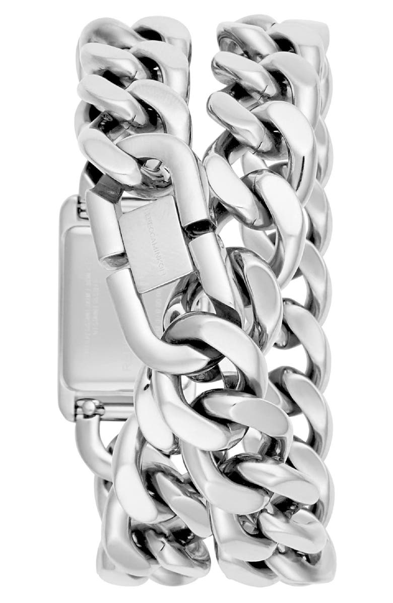 Rebecca Minkoff Moment Chain Wrap Bracelet Watch, 19mm x 30mm, Alternate, color, 