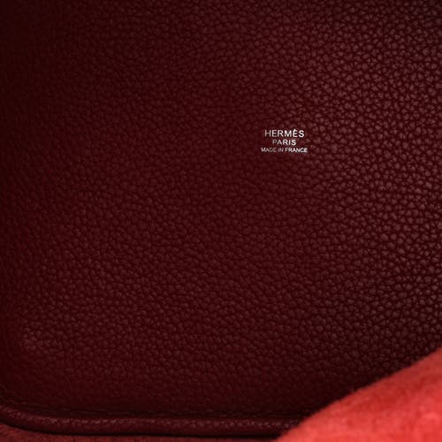 Pre-owned Hermes Hermes Picotin Lock Bag Clemence Gm In Red