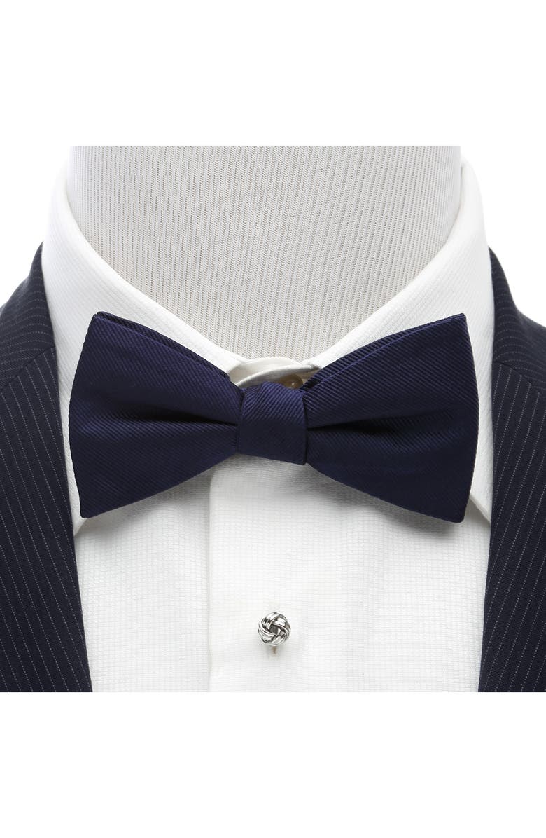 Cufflinks, Inc. Solid Silk Bow Tie, Alternate, color, Navy