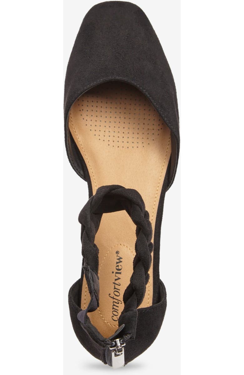 Comfortview The Rayna Flat, Alternate, color, Black