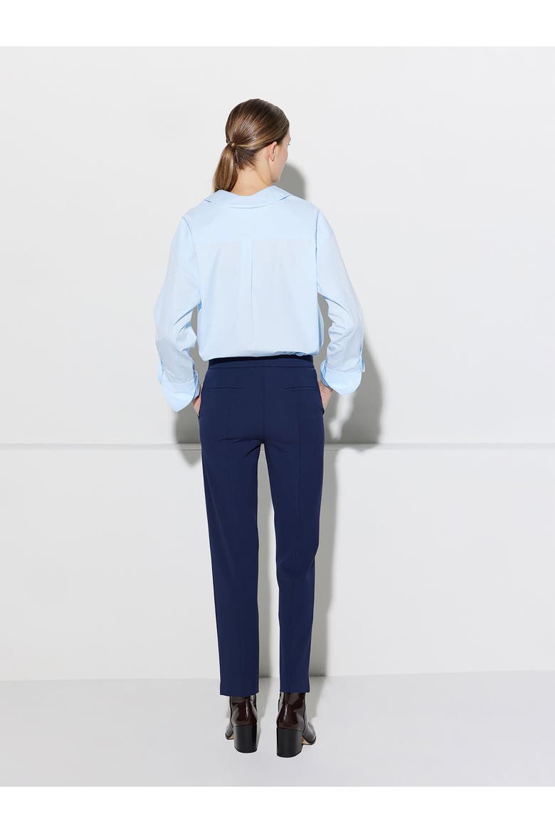 CHARLOTTE Stretch Jersey Cropped Boy Pants, Alternate, color, Navy