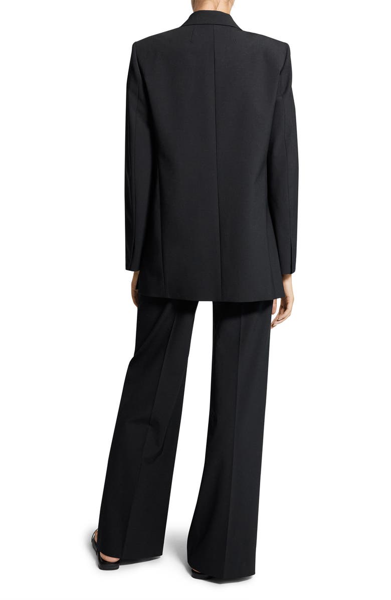 Theory Rexlaxed Stretch Wool Open Blazer, Alternate, color, Black