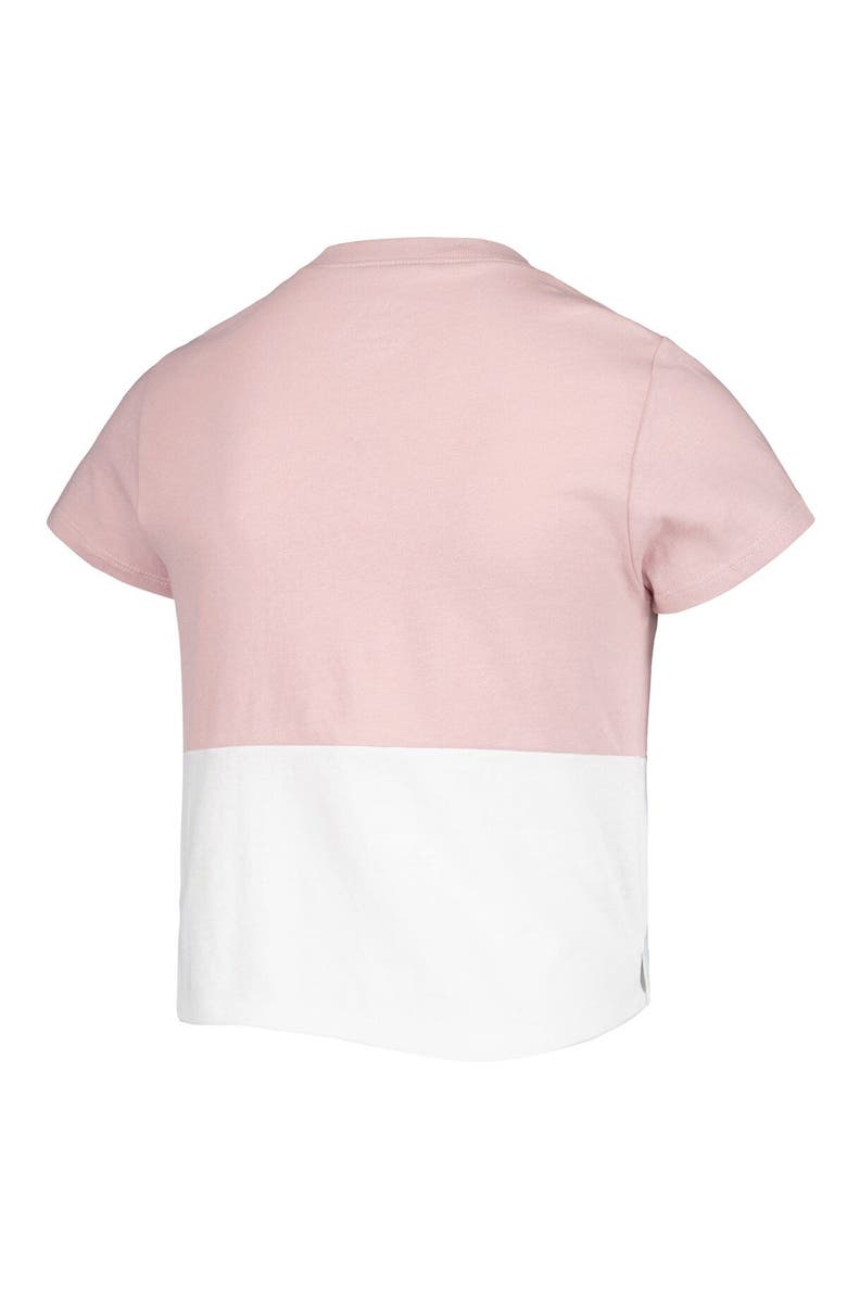 LEAGUE COLLEGIATE WEAR Girls Youth League Collegiate Wear Pink/White USC Trojans Colorblocked T-Shirt, Alternate, color, 