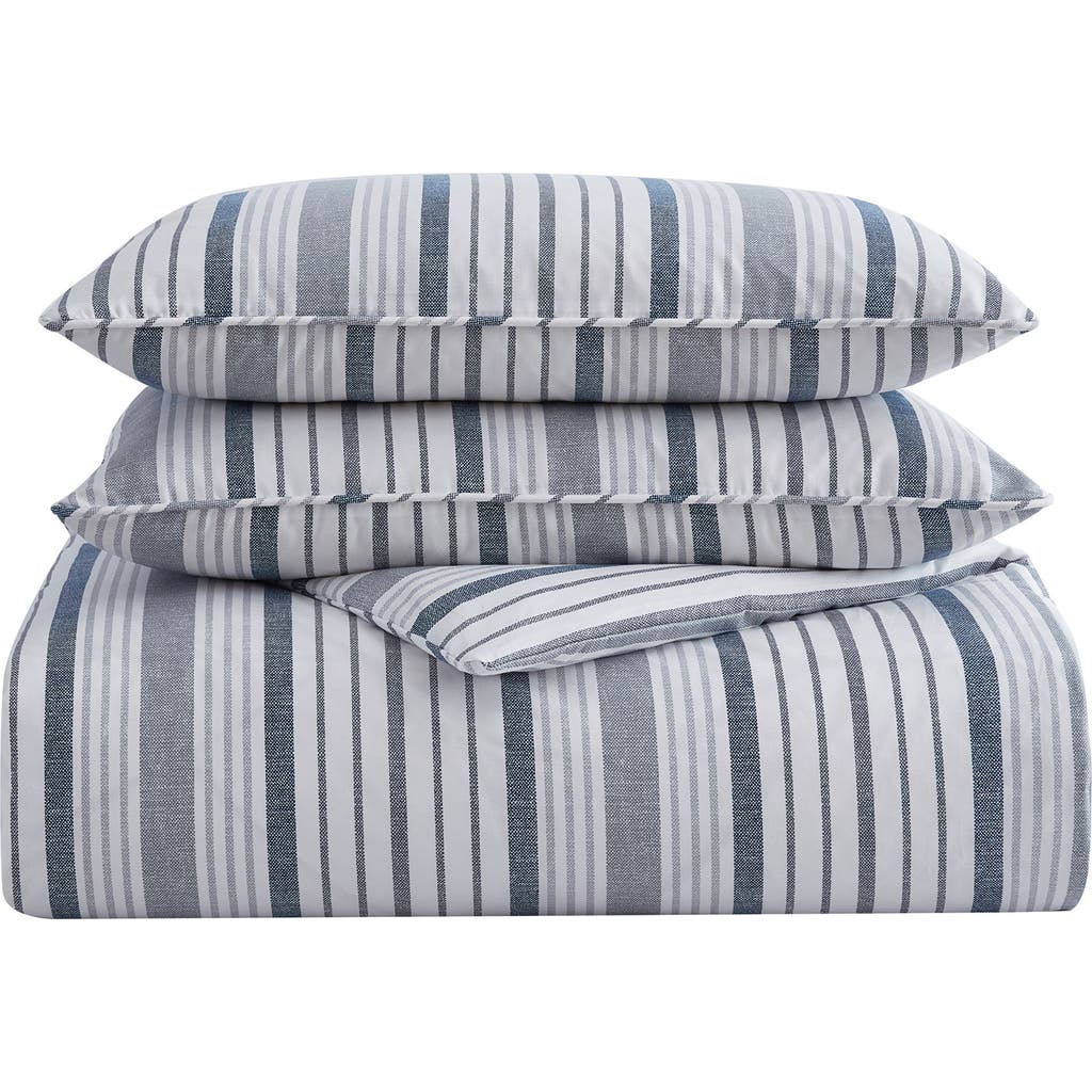 Stone Cottage Conrad Reversible Cotton Sateen Comforter & Sham Set In Gray