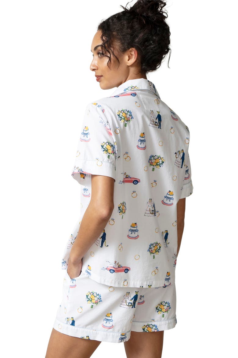 Short PJ Set, Alternate, color, Cloud
