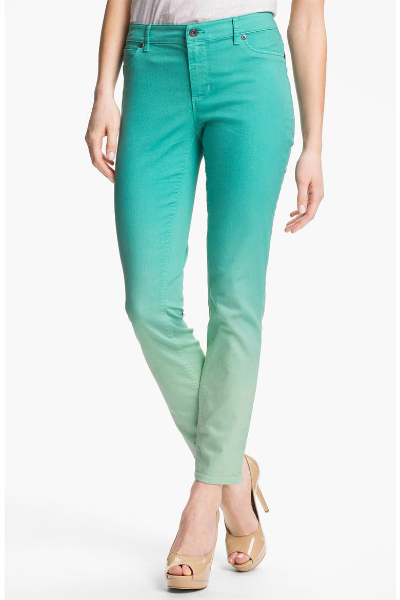 Dip Dye Straight Leg Jeans, Main, color, NEW MINT