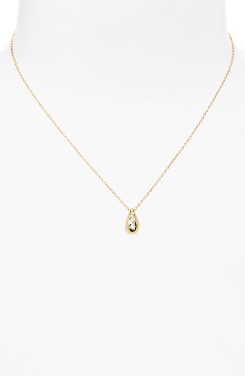 Argento Vivo Cubic Zirconia Teardrop Necklace