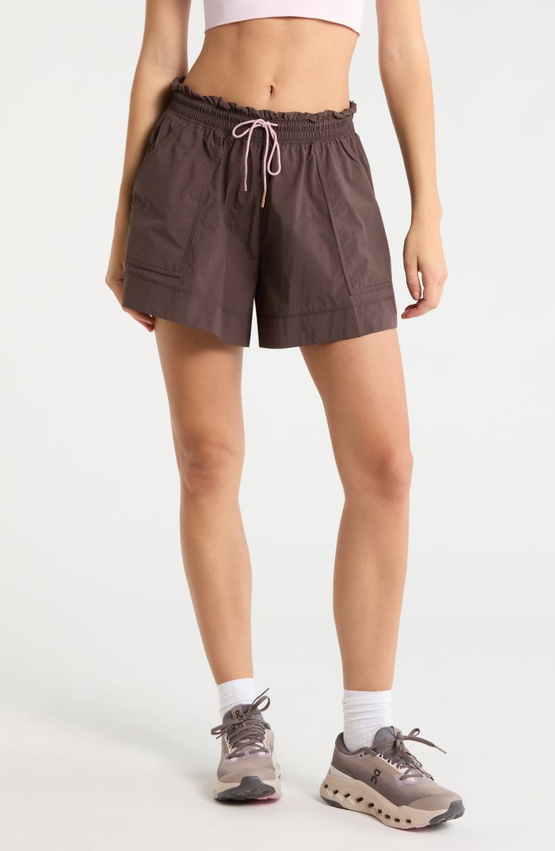 Free People FP Movement Horizon Shorts, Main, color, Chocolate