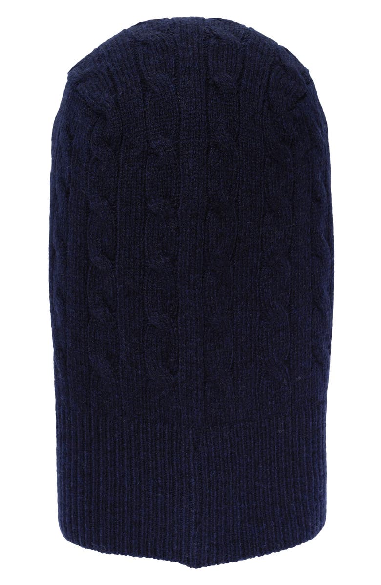 Polo Ralph Lauren Wool & Cashmere Cable Knit Hood, Alternate, color, Hunter Navy