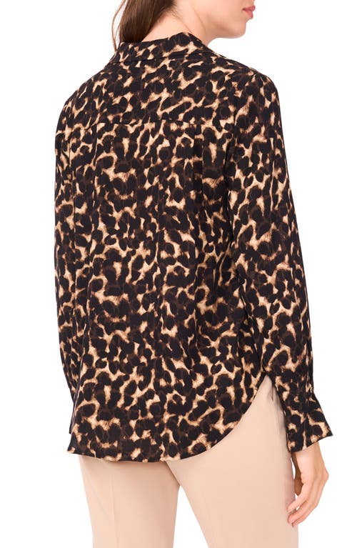 Halogenr Halogen(r) Print Crepe Shirt In Multi