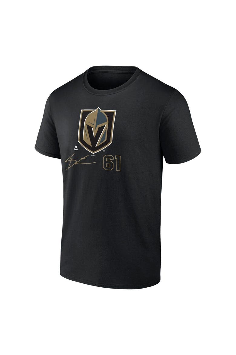 Men's Fanatics Branded Mark Stone Black Vegas Golden Knights Name and Number T-Shirt, Alternate, color, Black
