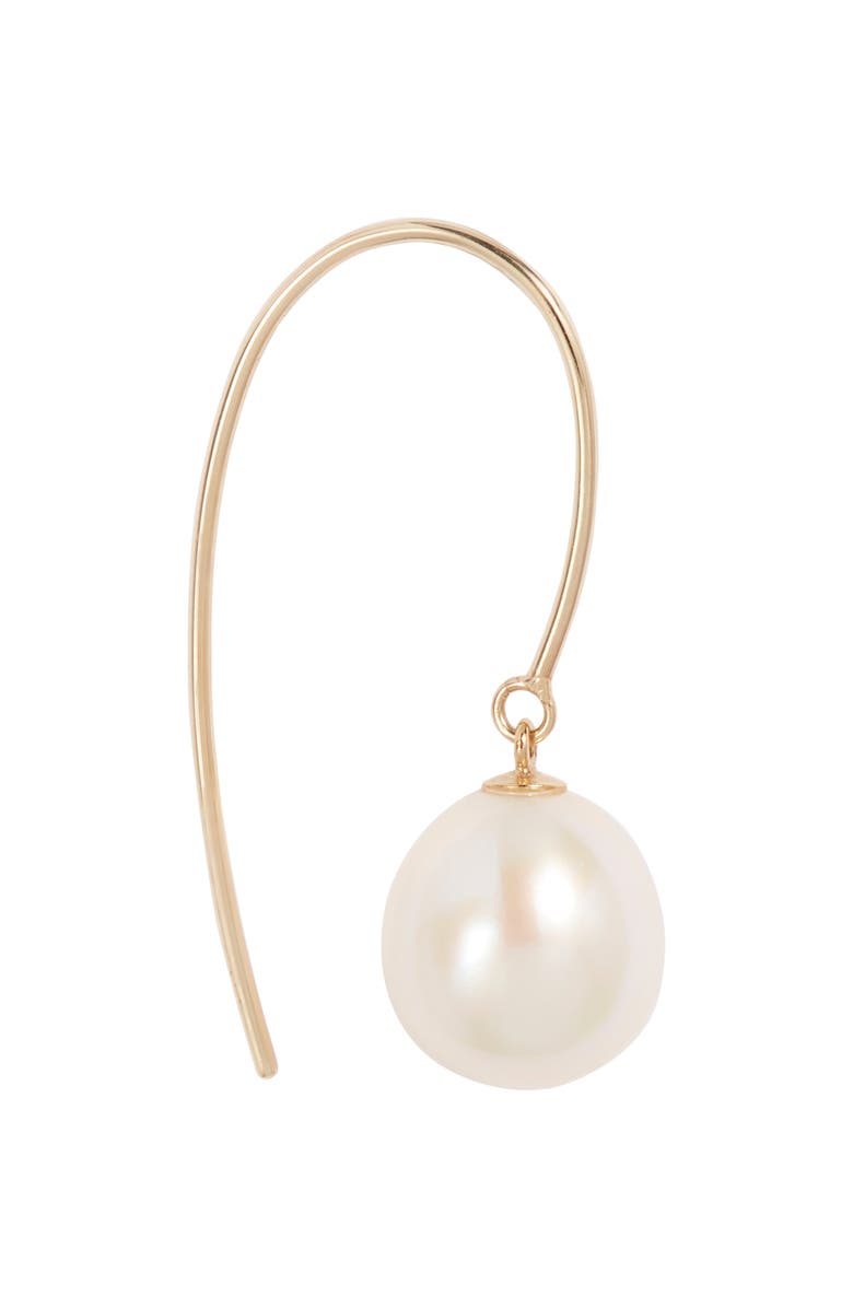 Nordstrom Freshwater Pearl Drop Earrings, Alternate, color, White- 14K Yellow Gold