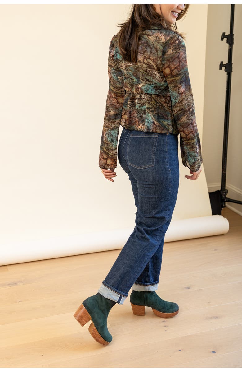 Fortress Charli Suede Platform Clog Boot, Alternate, color,