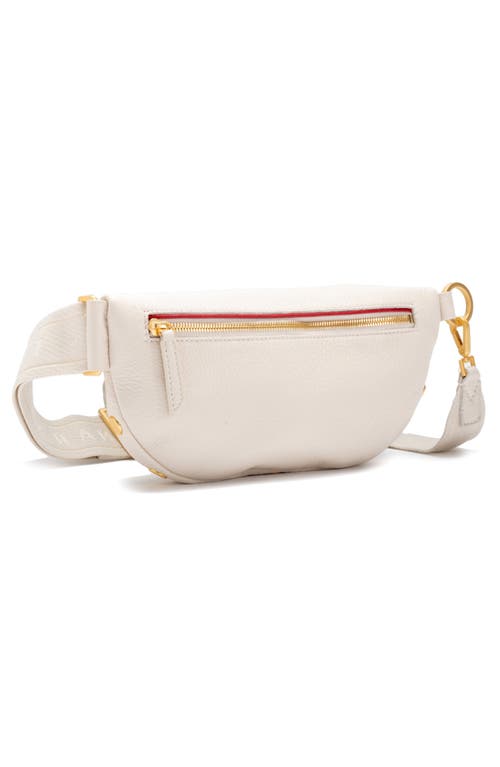 Hammitt Charles Crossbody Calla Lily White Brushed Gold Med In Burgundy