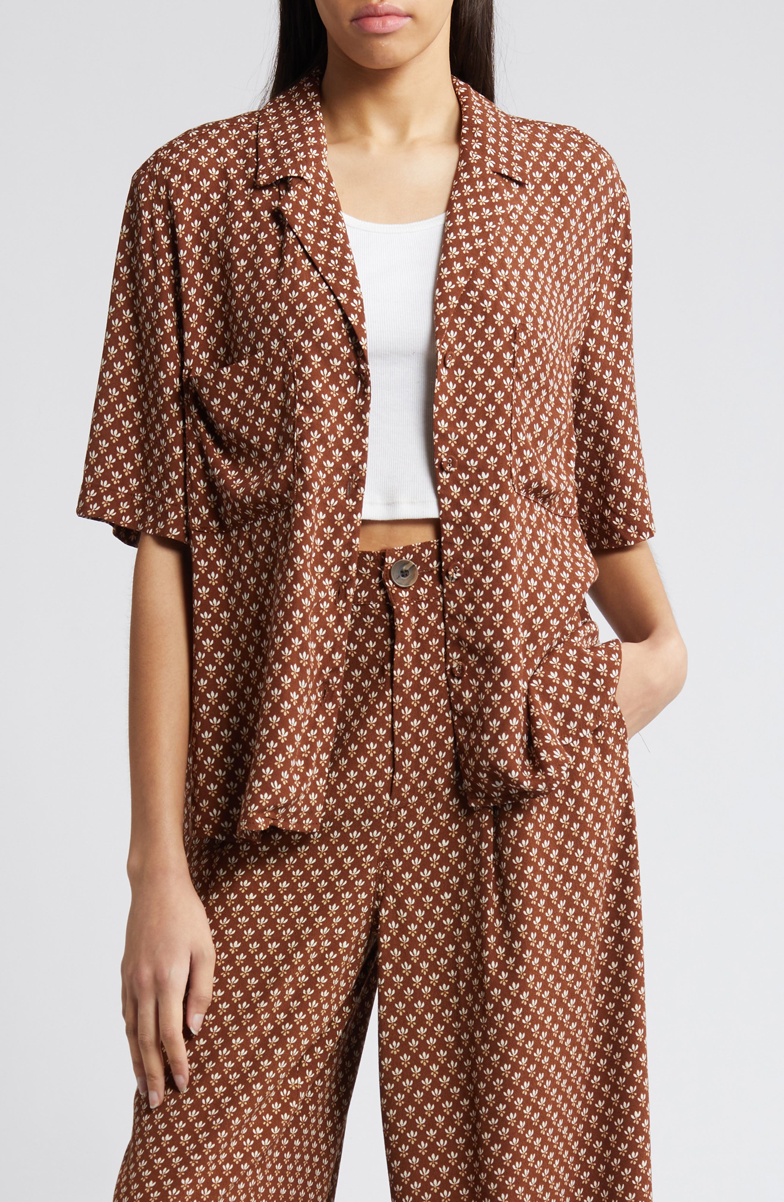 Relaxed Fit Camp Shirt