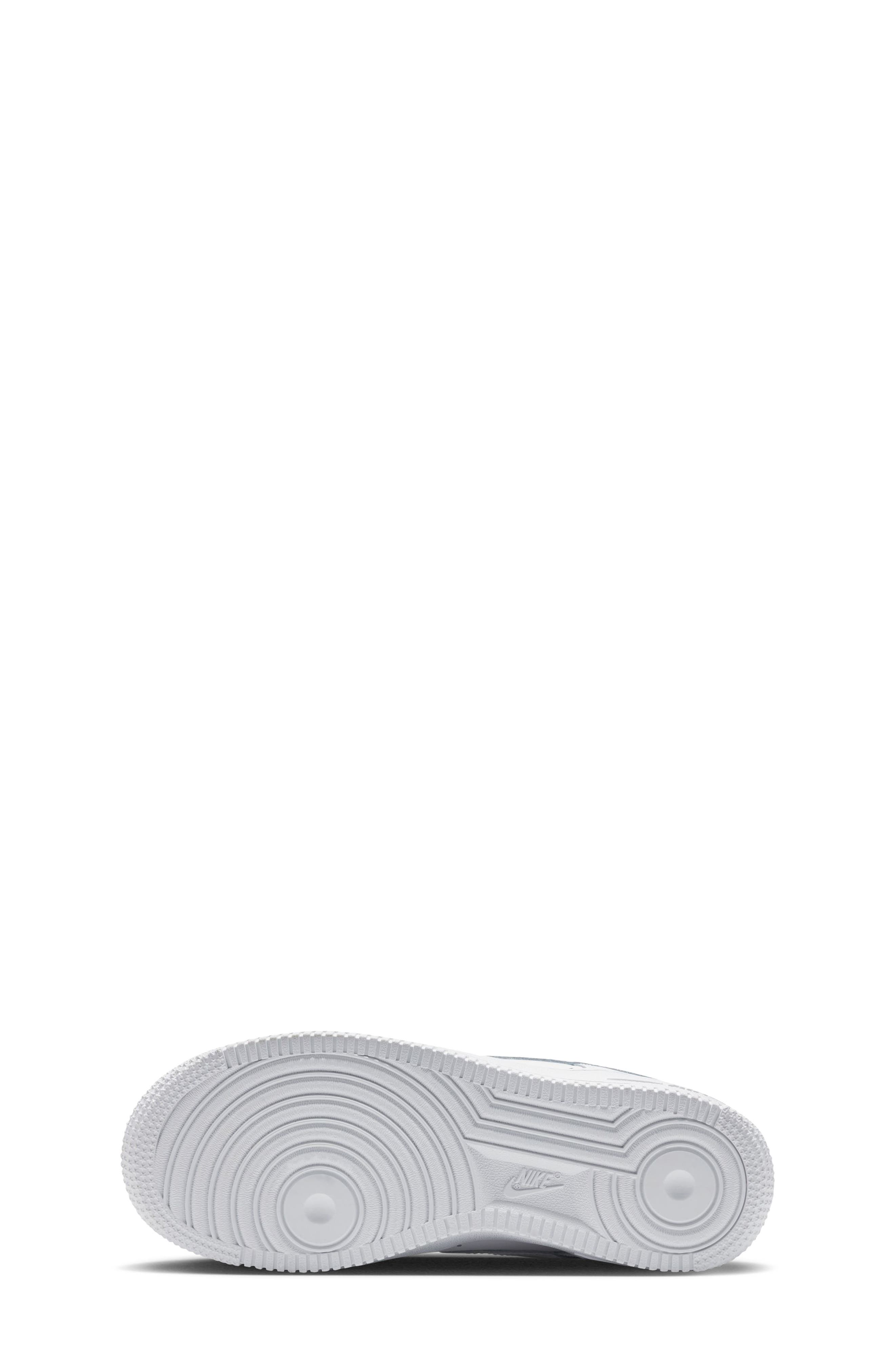 Nike Kids' Air Force 1 Sneaker, Alternate, color, 100 White/White/White/White