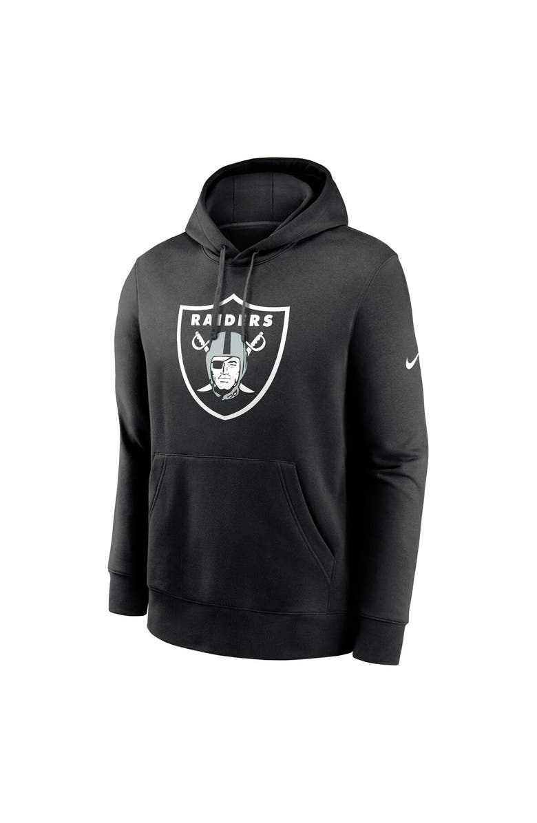 Nike Men's Nike Black Las Vegas Raiders Club Logo Pullover Hoodie, Alternate, color, Black