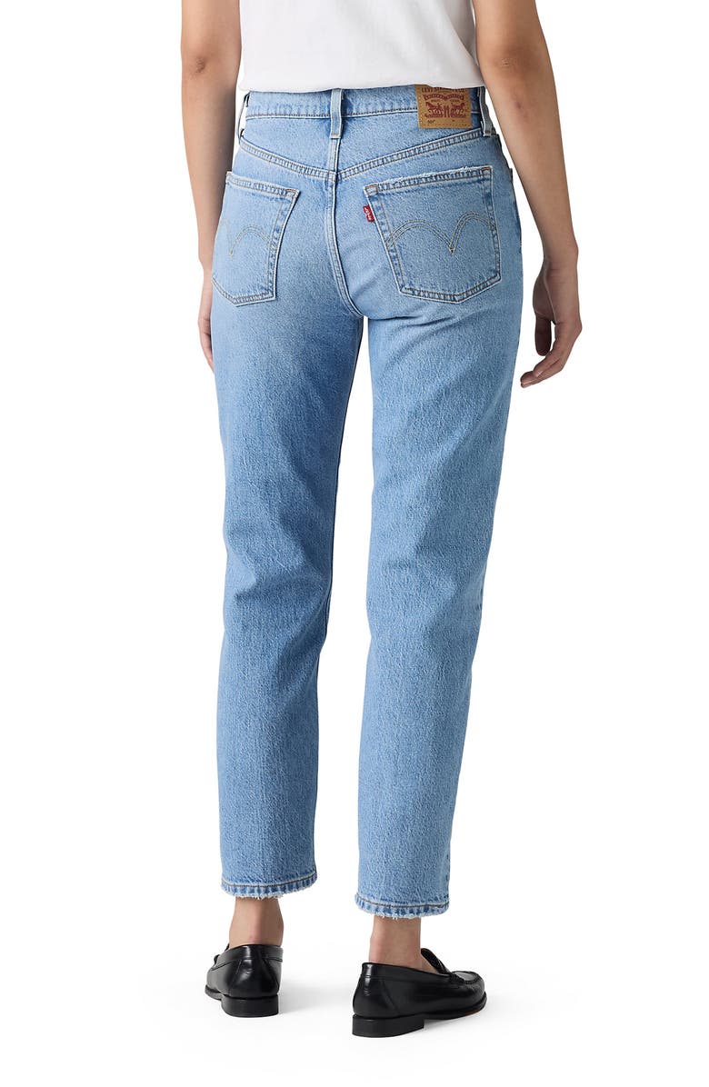 Levi's 501<sup>®</sup> High Waist Crop Straight Leg Jeans, Alternate, color, No Referee
