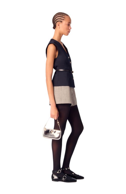 MAJE MAJE WOOL BLEND SLEEVELESS JACKET