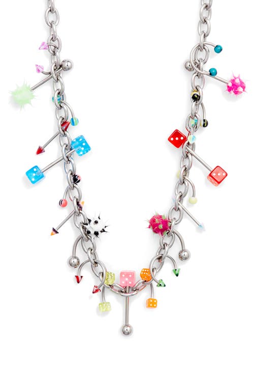 Vidakush Piercing Necklace In Silver