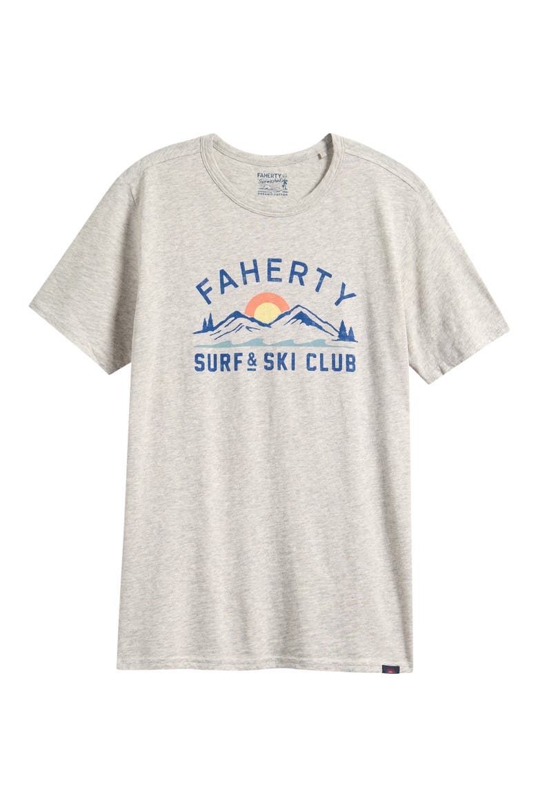Kids' Surf & Ski Club Graphic T-Shirt, Main, color, LIGHT GREY HEATHER