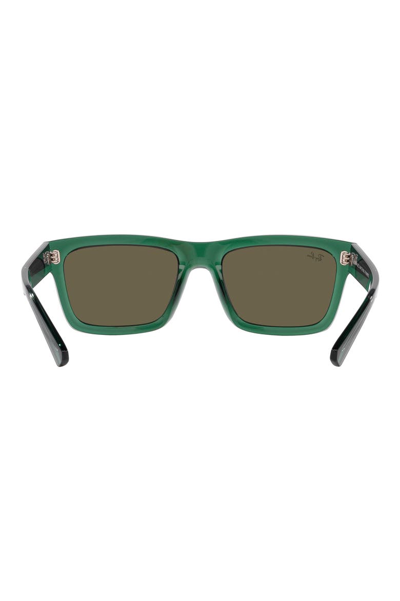 Warren 57mm Rectangular Sunglasses, Alternate, color, TRANSPARENT GREEN